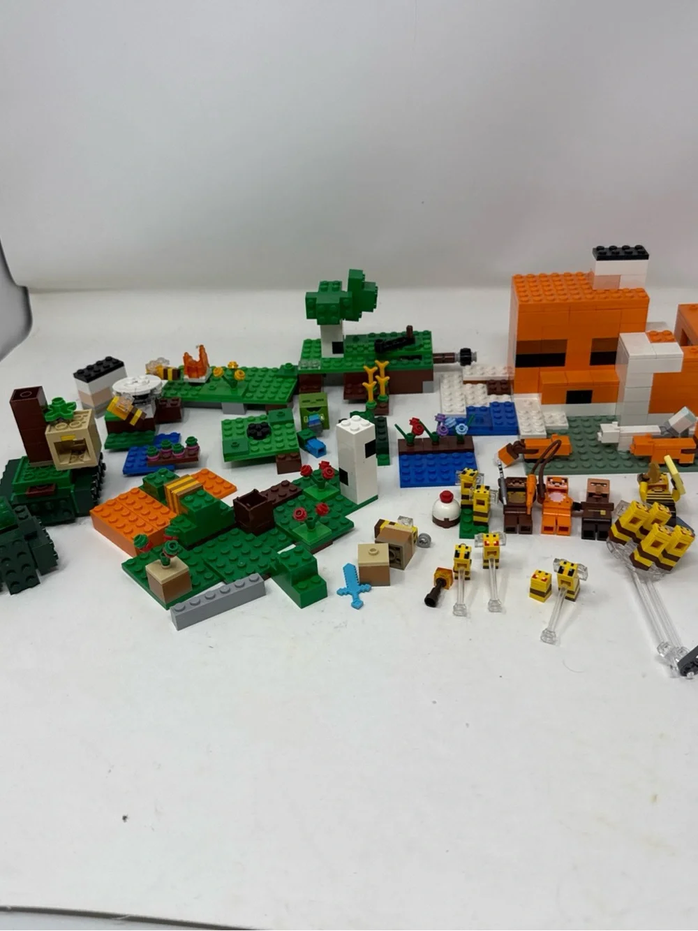 LEGO Green and Orange Minecraft Inspired Build Set